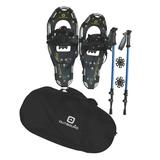 Outbound Lightweight 30 In Aluminum Snowshoes Kit with Poles & Carrying Bag