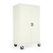 Alera Mobile Storage Cabinet w/Adjustable Shelves 36w x 24d x 66h Putty CM6624PY