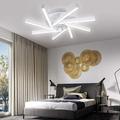 WUZSTAR Modern Acrylic Ceiling Light White Geometric Model Design Ceiling Lamp Flush Mount Chandelier