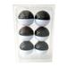 6pcs Dual-Layer Golf Training Ball 1.7 Golf Indoor Outdoor Practice Balls - Black White
