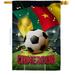 Ornament Collection 28 x 40 in. World Cup Cameroon Sports Soccer Double-Sided Vertical Decoration Banner House & Garden Flag - Yard Gift