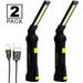 Enthusiast Gear LED Work Light - USB Rechargeable COB Flashlight with Magnetic Base 360 Rotate - Portable (2 Pack)