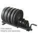 York Barbell 69041 Full Set Horizontal Plate Rack Black