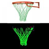 Luminous Basketball Net Thick Woven Basketball Net Glowing Basketball Net All-Weather Thick Portable Basketball Net Outdoor Indoor Basketball Net