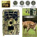 QIYAA Trail Camera Waterproof 12MP 720P Game Scouting Cam Wild Animals Monitoring Night Vision Camera Hunting Camera