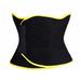 CUTELOVE Waist Trimmer Belt Weight Loss Sweat Band Wrap Tummy Stomach Sauna Sweat Belt Sport Safe Accessories Black Pink Yellow