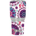 Skin Decal Vinyl Wrap for RTIC 30 oz Tumbler Cup Stickers Skins Cover (6-piece kit) / Flowers Paisley Butterfly Mandala