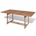 Andoer Patio Table 70.9 x35.4 x29.5 Solid Teak Wood