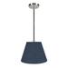 Aspen Creative 72182 One-Light Hanging Pendant Ceiling Light with Transitional Hardback Fabric Lamp Shade Washed Blue 13 width