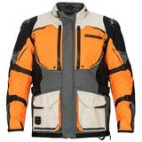 Tourmaster The Trek Mens Adventure Touring Motorcycle Jacket Orange/Sand XL