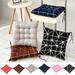 Happy Date Outdoor/Indoor Seat Cushions 16 x 16 Stripe Chair Seat Cushion All Weather Patio Furniture Chair Pads Tied Rope Chair Decor