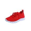 Ritualay Womens Tennis Shoes Breathable Walking Shoes Comfort Sneakers Red 11.5