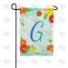 America Forever Summer Floral Monogram Garden Flag Letter G 12.5 x 18 inches Cosmos Yellow Red White Spring Flower Double Sided Vertical Outdoor Yard Lawn Decorative Seasonal Summertime Garden Flag