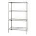 Quantum Storage Systems 30 W x 18 D x 74 H 4-Shelf Unit Silver