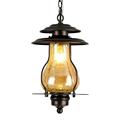 GZBtech Outdoor Pendant Lights for Porch Rustic Exterior Pendant Hanging Light Fixture Height Adjustable