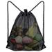 Swim Bag Mesh Swimming Bag Foldable for Swimmer Pool Net Bag for Gear Beach Gym