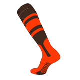 TCK Elite Baseball Knee High Stirrup Socks (C 7in) Brown Orange Orange (M)