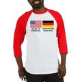 CafePress - German American Baseball Jersey - Cotton Baseball Jersey 3/4 Raglan Sleeve Shirt