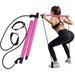 Resistance Band Portable Pilates Bar Kit Adjustable Toning Gym Exercise Bar Fitness Bands Ideal for Pilates Yoga Gymnastics