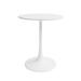 Jamesdar Kurv Steel 24 Outdoor Bistro Table in White