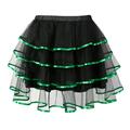 Mrat Tennis Skirts Women Short Skirt Punk Mesh Skirt Cosplay Costume Ladies Retro Gothic Pirate Dance Skirts Show Girl Outfits Maternity Skirt