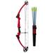 Genesis Original Compound Bow and Arrow Kit Right Handed Red
