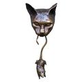 Mouse Door Knocker Sculpture Ornament Wall home and garden Mount Statue indoor and outdoor Decorations