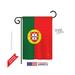 Breeze Decor 58118 Portugal 2-Sided Impression Garden Flag - 13 x 18.5 in.