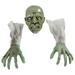 NUOLUX 1 Set Halloween Decor Zombie Face Arms Lawn Stakes Decor Scary Party Supplies