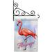 Flamingo Garden Flag Set Bird 13 X18.5 Double-Sided Yard Banner