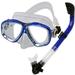 Promate Snorkeling Set for Men Women Kids W/ Snorkel Mask for Scuba Dive Snorkel scs0066-blue