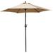 Kumji Outdoor Patio Umbrella 1 Pc of Khaki 7.5ft Outdoor Patio Umbrella with 8 Sturdy Ribs for Terrace Backyard Garden Courtyard Swimming Pool Lawn Khaki