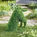 Decorative Peeing Dog in 4 Styles Green Lifelike Artificial Dogs Garden Statues for Yard Garden Courtyard Lawn Fences Decor