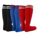 Lian LifeStyle Exceptional Girl s 3 Pair s Knee High Sports Socks for Soccer Softball Baseball and Many Other Sports XL002 Size XS Random Color