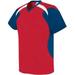 High Five 322711.656.XS Youth Tempest Soccer Jersey - Scarlet Navy & White - Extra Small