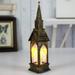 Christmas LED Lantern Battery Operated Vintage LED Lantern Indoor Lanterns Decorative Candle Lamp Seasonal Decorations for Christmas Home Living Room Bedside Tabletop Night Light