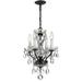 Crystorama Lighting - Traditional Crystal - 15 Inch 4 Light Chandelier-Italian