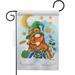 Breeze Decor Lucky Gnome Springtime St Patrick Double-Sided Decorative Garden Flag Multi Color