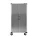 Seville Classics UltraHD Steel Body Lockable Storage Filing Cabinet Organizer Locker Shelving Unit 36 W x 18 D x 72 H Granite Gray