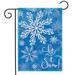 Glistening Snowflakes Winter Garden Flag Let It Snow 12.5 x 18 Briarwood Lane