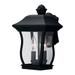 Designers Fountain Chelsea Black 8in Outdoor Wall Lantern Sconce 2712-BK