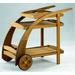 WholesaleTeak Outdoor Patio Grade-A Teak Wood Trolley Cart #WMAXTC