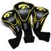 Team Golf Iowa Hawkeyes 3 Pack Contour Fit Headcover