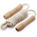 Cotton Jump Rope for Kids Adjustable Toddler Skipping Rope with Wooden Handle Jumping Rope for Outdoor Fun Activity Exercise