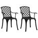 vidaXL Patio Chairs Patio Furniture for Garden Porch Backyard Cast Aluminum