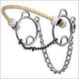 HILASON STAINLESS STEEL RING SLIDING GAG HORSE BIT TWISTED WIRE SNAFFLE MOUTH