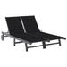 vidaXL Patio Lounge Chair Sunbed Sunlounger with Cushion Solid Acacia Wood