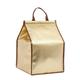 NUOLUX 1pc Reusable Tote Bag Insulated Bag Tote Bag Handheld Cooler Bag (Champagne Gold 8inch with Ice Bag)