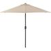 Global Industrial Outdoor Umbrella with Tilt Mechanism Olefin Fabric 8-1/2 W Tan