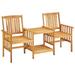 Andoer Garden Chairs with Tea Table 62.5 x24 x36.2 Solid Acacia Wood